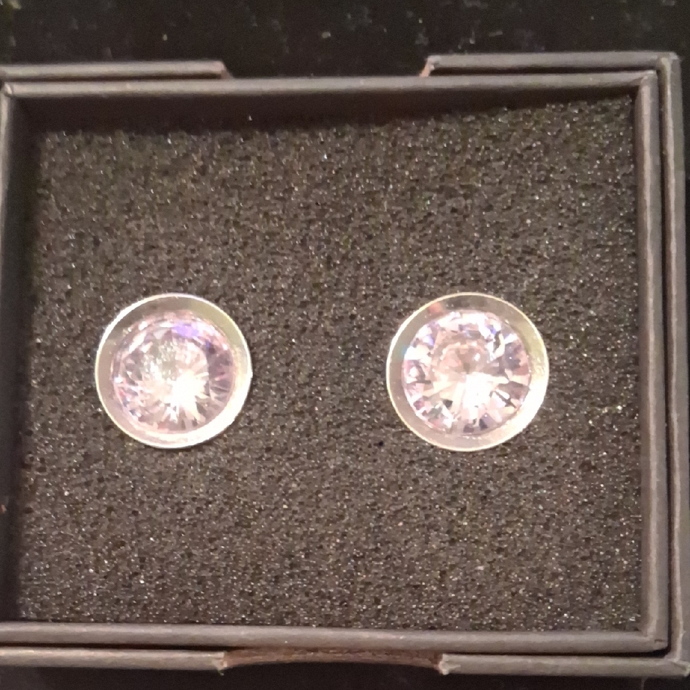 Elegant Silver Stud Earrings